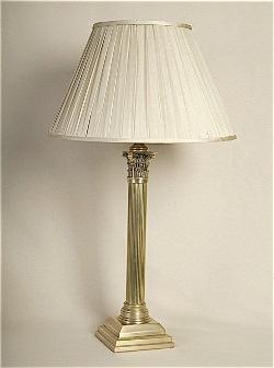 ALEXANDERS 51CM BRASS CORINTHIAN COLUMN LAMP